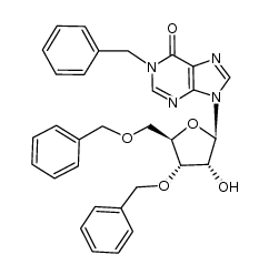 3',5'-Di-O-benzyl-N1-benzylinosine结构式