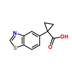 1-(1,3-Benzothiazol-5-yl)cyclopropanecarboxylic acid Structure