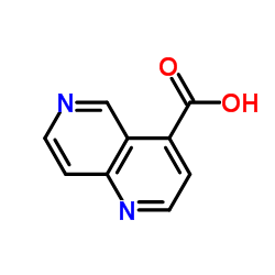 1,6-Naphthyridine-4-carboxylic acid结构式