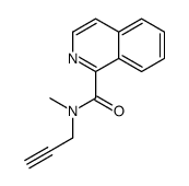 N-methyl-N-prop-2-ynylisoquinoline-1-carboxamide Structure