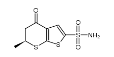 (6S)-5,6-dihydro-6-methyl-4H-thieno[2,3-b]thiopyran-4-one-2-sulfonamide Structure