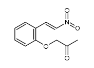 1-(2-((E)-2-nitrovinyl)phenoxy)propan-2-one结构式