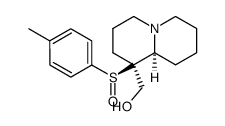 (1S,9aS)-Octahydro-1-hydroxymethyl-1-((S)-(4-methylphenyl)sulfinyl)-2H-quinolizine Structure