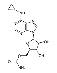 5'-(N6-cyclopropyl)carboxamidoadenosine结构式