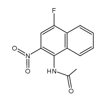 4-Fluor-2-nitro-1-acetamino-naphthalin结构式