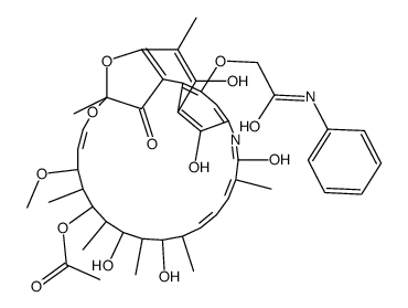 4-O-[2-Oxo-2-(phenylamino)ethyl]rifamycin structure