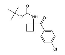 tert-butyl 1-(4-chlorobenzoyl)cyclobutylcarbamate Structure
