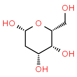 2-Deoxy-β-D-lyxo-hexopyranose structure