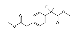 methyl 2,2-difluoro-2[4-(2-methoxy-2-oxoethyl)phenyl]acetate结构式
