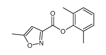 (2,6-dimethylphenyl) 5-methyl-1,2-oxazole-3-carboxylate结构式