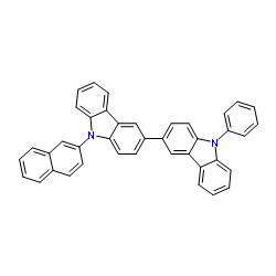 9-(萘-2-基)-9'苯基-9H-9'H-3,3'-咔唑结构式