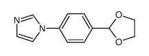 2-((4-Imidazol-1-yl)phenyl)-1,3-dioxolan structure