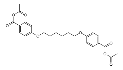 acetyl 4-[6-(4-acetyloxycarbonylphenoxy)hexoxy]benzoate Structure
