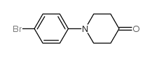 1-(4-溴苯基)哌啶-4-酮结构式