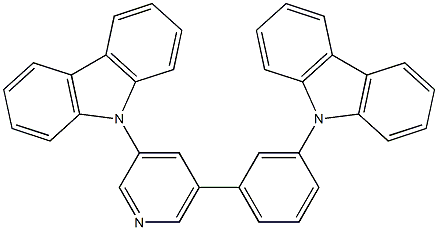 9-(5-(3-(9H -Carbazol-9-yl)phenyl)pyridin-3-yl)-9H -carbazole Structure