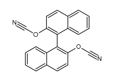 2,2'-dicyanato-1,1'-binaphthyl结构式
