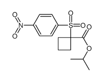 propan-2-yl 1-(4-nitrophenyl)sulfonylcyclobutane-1-carboxylate Structure