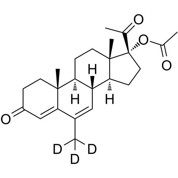 Megestrol acetate-d3 Structure