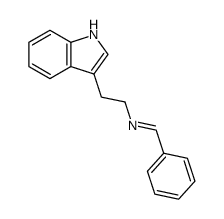 N-benzylidene-2-(1H-indol-3-yl)ethylamine Structure
