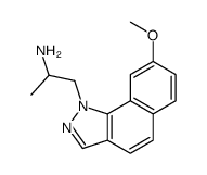 1-(8-methoxybenzo[g]indazol-1-yl)propan-2-amine结构式