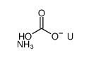 tetraammonium uranyl tricarbonate, of uranium depleted in uranium-235 structure