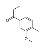 1-(3-methoxy-4-methylphenyl)propan-1-one结构式