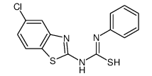1-(5-chloro-1,3-benzothiazol-2-yl)-3-phenylthiourea Structure