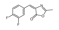 4-[(3,4-difluorophenyl)methylidene]-2-methyl-1,3-oxazol-5-one Structure