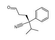 (S)-4-cyano-5-methyl-4-phenylhexanal Structure