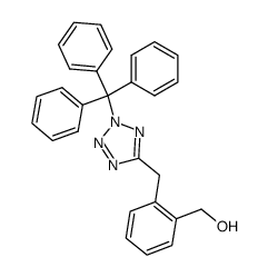 (2-((2-trityl-2H-tetrazol-5-yl)methyl)phenyl)methanol结构式