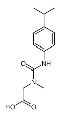 2-[methyl-[(4-propan-2-ylphenyl)carbamoyl]amino]acetic acid结构式