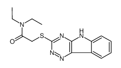 N,N-diethyl-2-(5H-[1,2,4]triazino[5,6-b]indol-3-ylsulfanyl)acetamide Structure