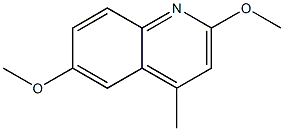 2,6-Dimethoxy-4-methylquinoline Structure