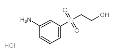 3-β-羟基乙砜苯胺盐酸盐结构式