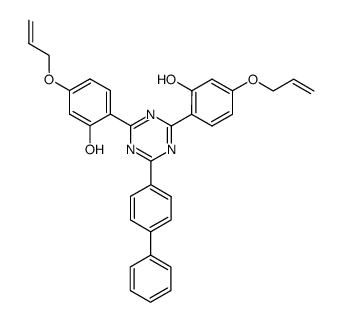 5,5'-bis-allyloxy-2,2'-(6-biphenyl-4-yl-[1,3,5]triazine-2,4-diyl)-bis-phenol Structure