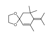 8-Isopropylidene-7,9,9-trimethyl-1,4-dioxaspiro[4.5]dec-6-ene Structure