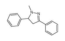 2-methyl-3,5-diphenyl-3,4-dihydropyrazole Structure