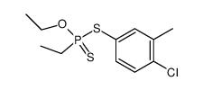 Ethylphosphonodithioic acid S-(4-chloro-3-methylphenyl)O-ethyl ester结构式