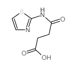Butanoicacid, 4-oxo-4-(2-thiazolylamino)- Structure