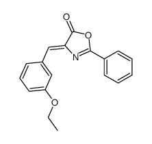 4-[(3-ethoxyphenyl)methylidene]-2-phenyl-1,3-oxazol-5-one结构式