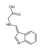 2-(indol-3-ylidenemethylamino)acetic acid结构式