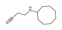 3-(cyclooctylamino)propanenitrile Structure