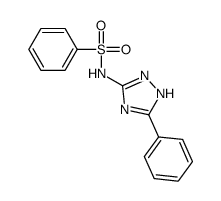 N-(5-phenyl-1H-1,2,4-triazol-3-yl)benzenesulfonamide结构式