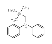 trimethylstannylmethyldiphenylsilan Structure