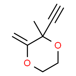 1,4-Dioxane, 2-ethynyl-2-methyl-3-methylene- (9CI) Structure