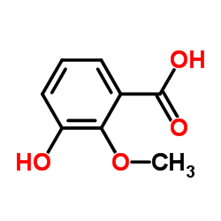 3-HYDROXY-2-METHOXYBENZOIC ACID structure