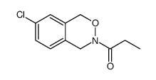7-Chloro-3,4-dihydro-3-propionyl-1H-2,3-benzoxazine结构式