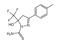 5-hydroxy-3-(p-tolyl)-5-(trifluoromethyl)-4,5-dihydro-1H-pyrazole-1-carbothioamide Structure