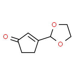 2-Cyclopenten-1-one,3-(1,3-dioxolan-2-yl)- Structure