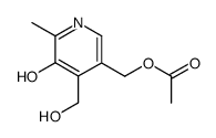 (5-hydroxy-4-(hydroxymethyl)-6-methylpyridin-3-yl)methyl acetate结构式